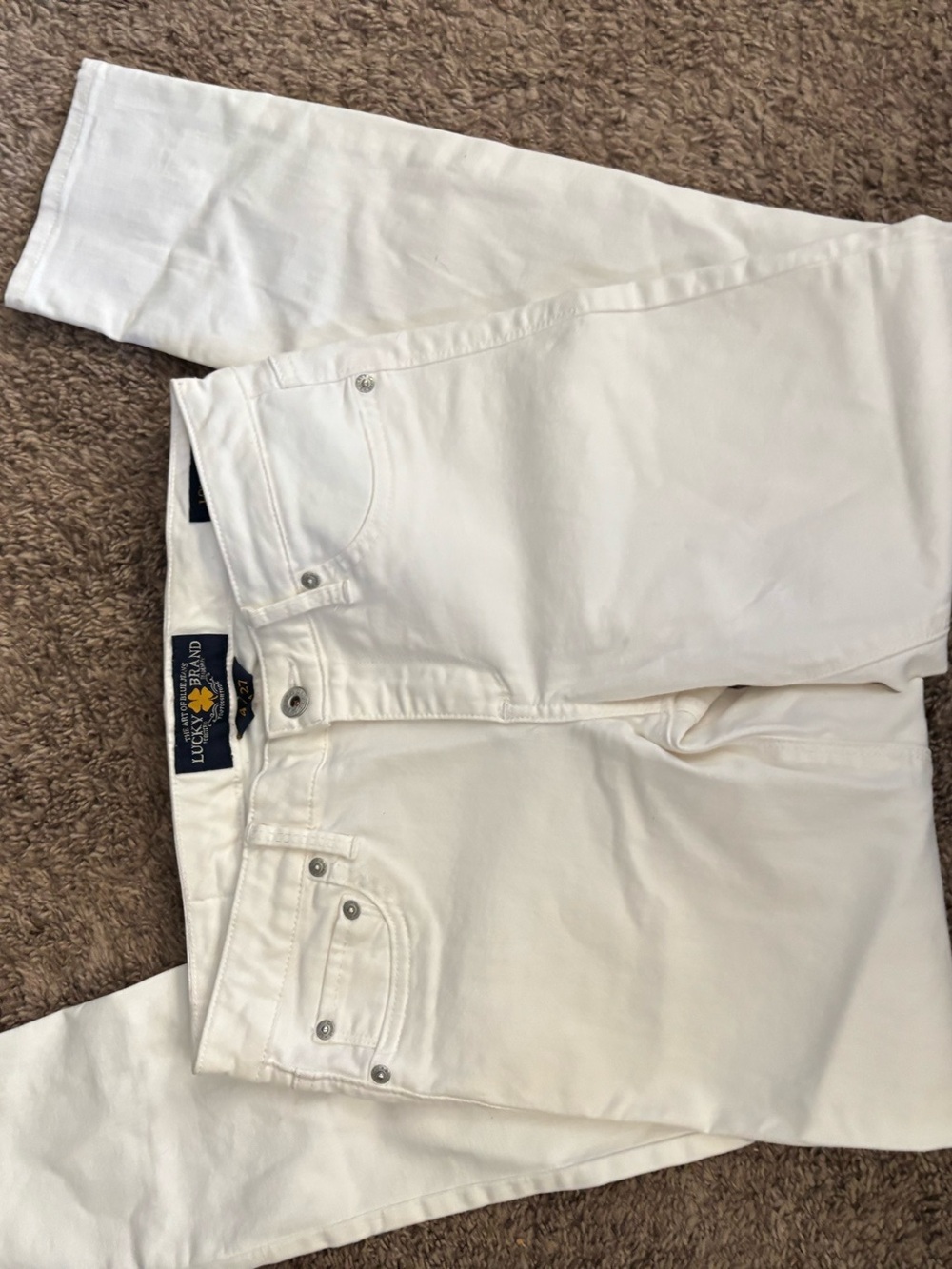 Lucky Women’s White Jeans - Classic Straight Fit
